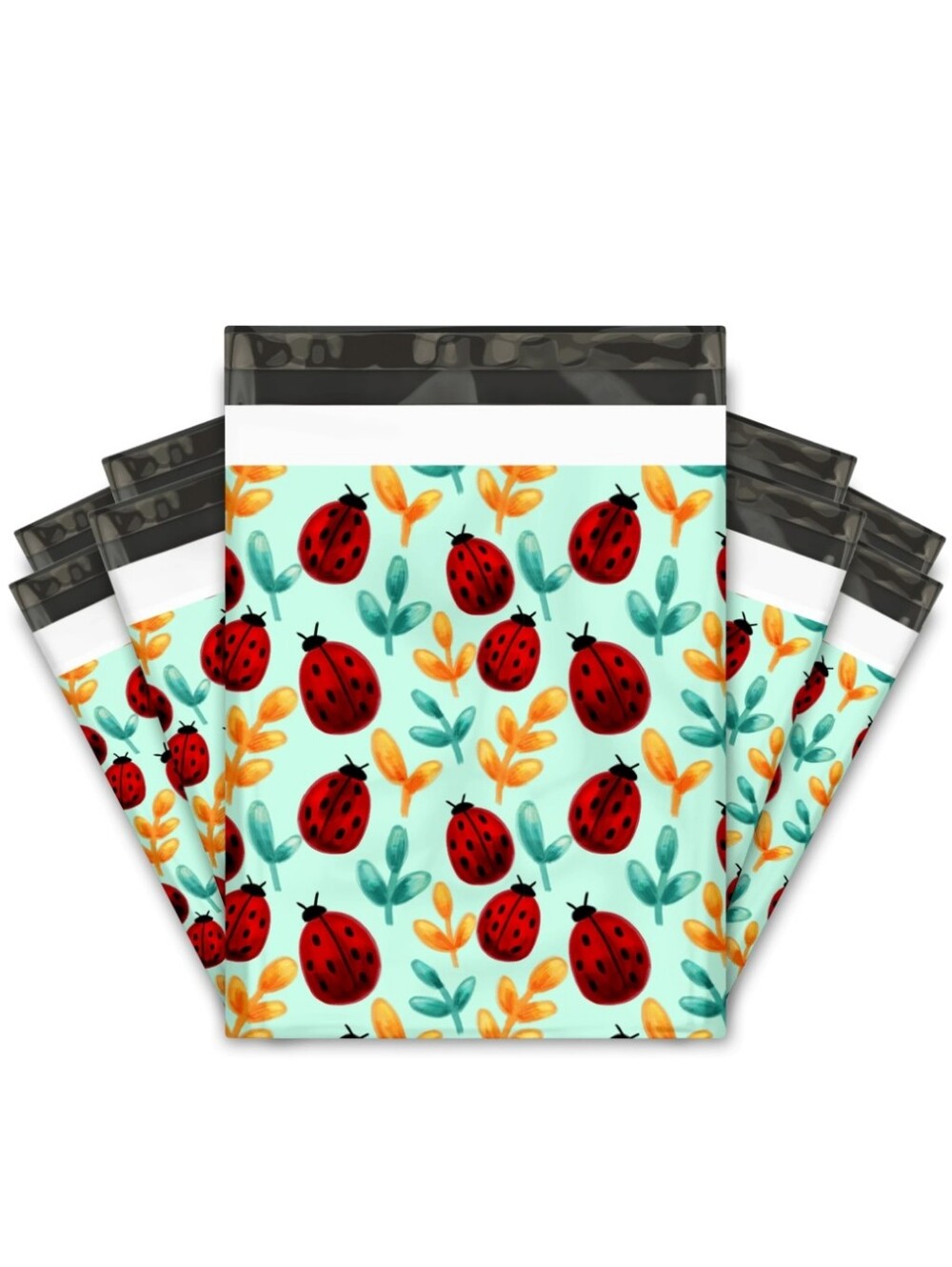 25ct, 10x13 LADYBUG POLY MAILERS